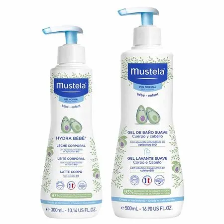 Mustela Bebê Kit - Gel de Banho + Hidratante Corporal Kit