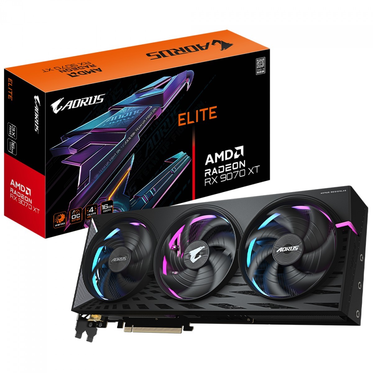 Placa de Vídeo Gigabyte Aorus RX 9070 XT